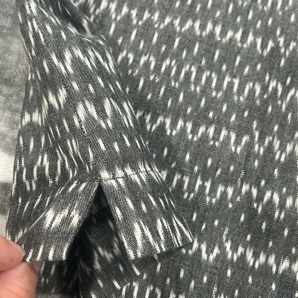 Eileen Fisher Charcoal and White Patterned Tank Top - Picture 5 of 7